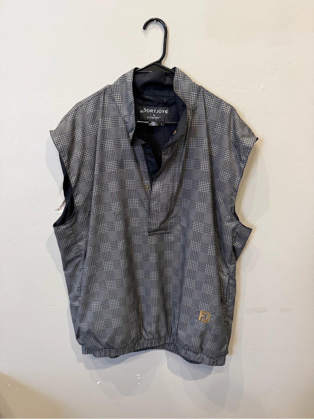 FootJoy Grey Checked Golf Vest